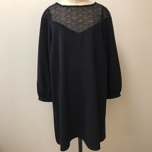 Zara lace neckline detail dress